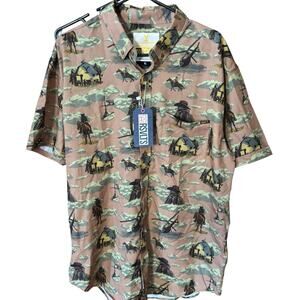 RSVLTS Yellowstone KUNUFLEX Shirt XL NWT Western Cowboy Button Up